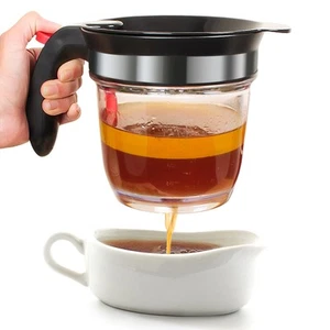 Fat Separator With Bottom Release, 4 Cup Gravy Separator for Cooking with Oil... - Picture 1 of 9