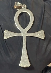 Nachlass Schmuck Ägyptischer Ankh .925 Sterling Silber Anhänger  - Bild 1 von 6