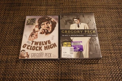 Lot 2 NEW Gregory Peck DVD's To Kill a Mockingbird/Cape Fear/Twelve O'Clock High Foto 1 de 2