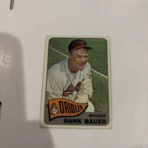 1965 Topps Hank Bauer # 323 Baltimore Orioles EX kostenloser Versand - Bild 1 von 9