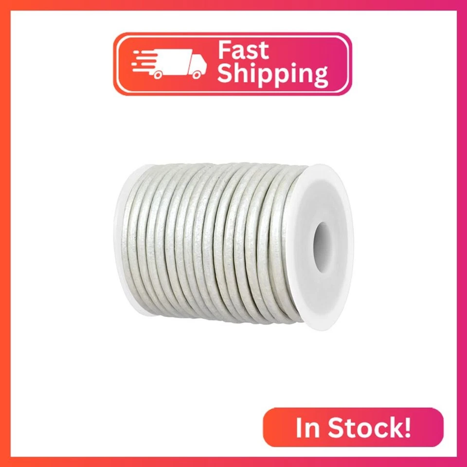 GENIQUE реальный/подлинный круглый кожаный шнур для ожерелья, браслетов, ювелирных изделий - Изображение 1 из 1