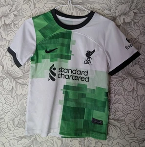 Nike Juvenil Liverpool FC Visitante Camiseta Blanca 2023/24 Talla 3-4 Años Usada - Imagen 1 de 6