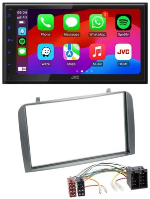 JVC Bluetooth 2DIN MP3 DAB USB Autoradio für Alfa Romeo GT 147 00-10 anthrazit - Bild 1 von 4