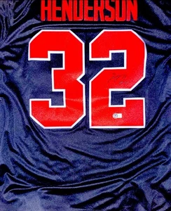 TreVeyon Henderson Signed NIKE Jersey Ohio State New England Patriots Beckett - Picture 1 of 3