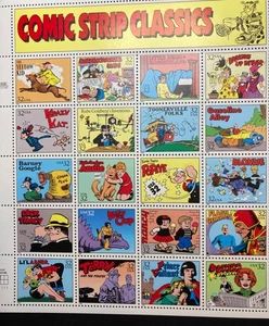 U.S. Porto # 3000, Comic Book Classics, Complete Sheet of 20 32c MNH FV $6.40 - Bild 1 von 4