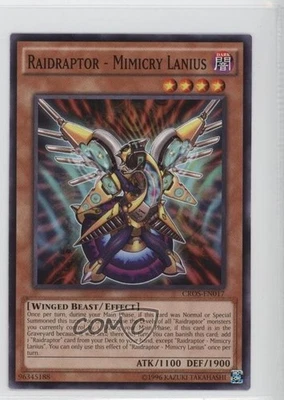 Raidraptor - Mimicry Lanius Unlimited YuGiOh Crossed Souls Base Set #CROS-EN017 - Image 1 of 2