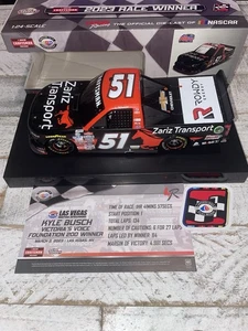 2023 Kyle Busch #51 Zaris Transportation Las Vegas Truck Win 1/24 NASCAR Diecast - Picture 1 of 10