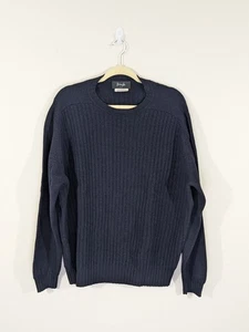 Pringle of Scotland Sport Herren Pullover Zopfmuster 100% Wolle gerippt marine Gr. XL - Bild 1 von 10
