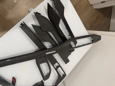 Full original Audi carbon fiber interior trim set OEM Trim Set Audi S4 RS4 - Image 1 of 4