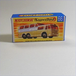 Matchbox Lesney Superfast 66d Greyhound Coach Bus G Style Repro Box - Picture 1 of 4