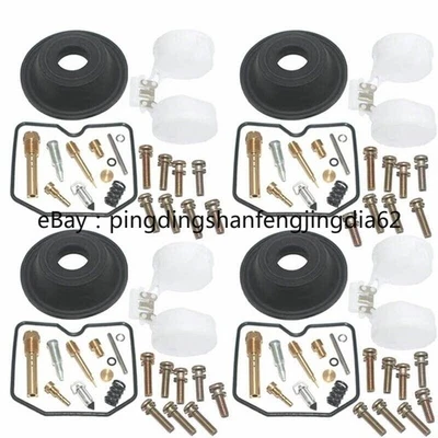4 PARA Kawasaki ZX750F 1987-1990 Ninja 750R Kit Reparación Carburador Diafragma Flotador Foto 1 de 3
