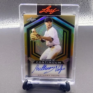 2023 Leaf Anthony Volpe Rookie Continuum Auto Autograph Gold Prizm #141/266 - Picture 1 of 2
