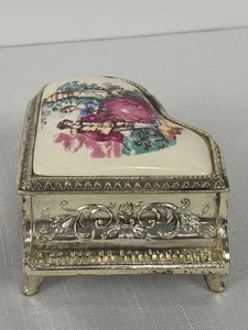 Music Box - Grand Piano‑shaped /Jewelry/Trinket Box/ Working , Made in Japan VTG - Picture 1 of 11