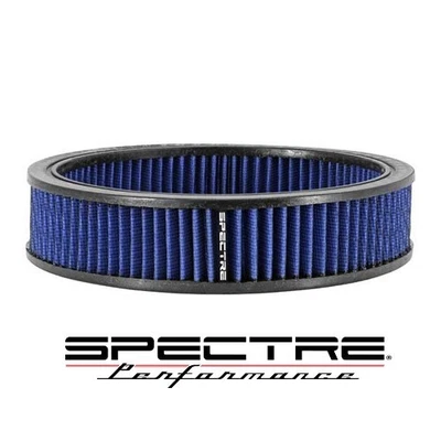 Spectre Round 9"x 2" High Flow Air Filter Cleaner Re-Use Washable Cleanable Blue - Image 1 of 3