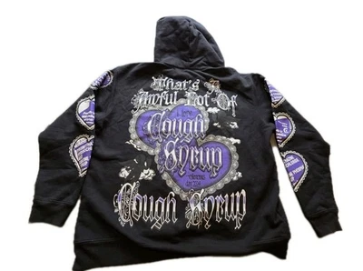 Moletom com capuz That's Awful Lot Of Cough Syrup Valentine's por Desto Dubb masculino GG  - Imagem 1 de 4