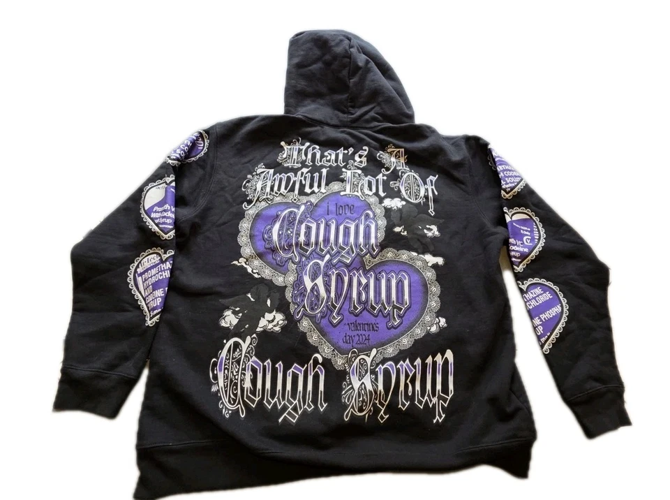 That's A A A Awful Lot Of Cough Syrop San Valentín sudadera con capucha de Desto Dubb para hombre XL  Foto 1 de 4