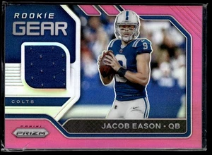 Panini Prizm Rookie Gear Pink Jacob Eason Indianapolis Colts #13 2020 - Imagen 1 de 2