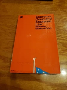 Supreme Court and Supreme Law by Edmond Cahn1971 PB - Picture 1 of 11