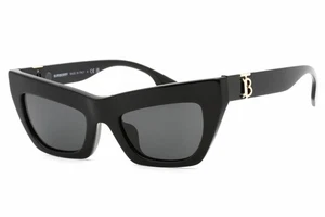 BURBERRY BE4405F 300187 Sunglasses Black Frame Dark Grey Lenses 51mm - Picture 1 of 4