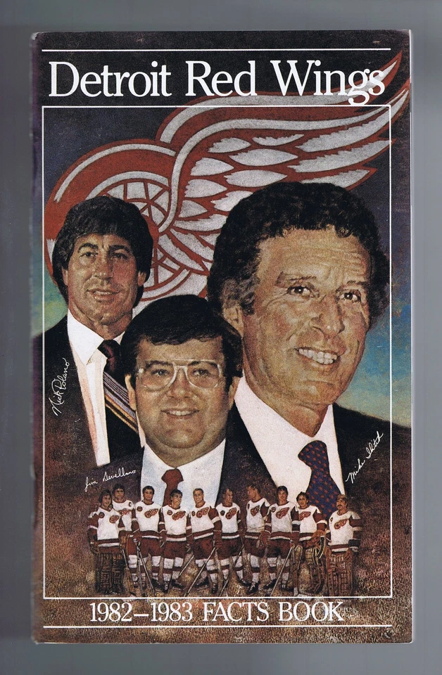 1982-83 Detroit Red Wings NHL Hockey Media Guide - Image 1 of 1