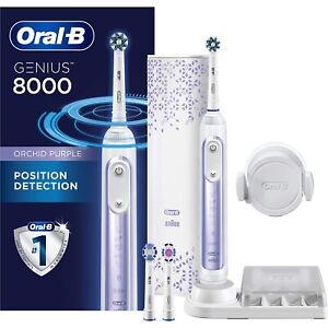 Purple Oral-B 8000 Electronic Toothbrush, Orchid Purple, Powered by Braun