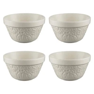 Mason Cash Pudding Set In The Forest Stone Dishwasher Safe in Cream 4-Piece - Picture 1 of 1