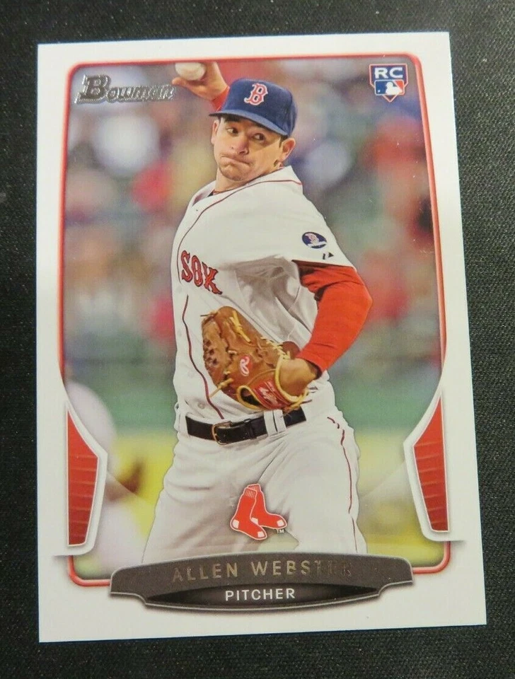 2013 Bowman, Boston Red Sox - ALLEN WEBSTER (RC) #34 - Image 1 of 1
