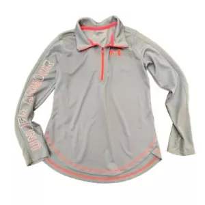 Camisa Under Armour Niñas Talla XL Ajustada HeatGear 1/4 Cremallera Manga Larga Cuello Simulado - Imagen 1 de 8