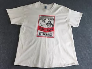 Star Trek Men's XL Beige T-Shirt Kirk vs Gorn Reptilian Ultimate Galactic Fight - Picture 1 of 11