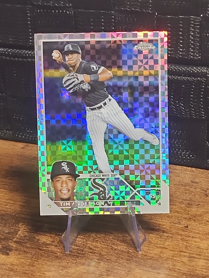 2023 Topps Chrome TIM ANDERSON X-Fractor MARLINS #211 MINT 🔥  - Image 1 of 2