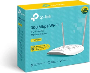 Tp-Link TD-W9970 Modem Router 300Mbps Wireless ADSL/VDSL2, 4 Porte 100 Mbps, 2.4 - Foto 1 di 5