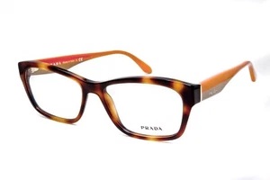 Prada VPR 24R TKR-1O1 Havana Orange Base size 54/16/140 Made Italy Eyeglasses - Picture 1 of 6