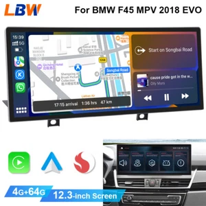 12.3'' Ultra-thin Screen Android Car Radio GPS Wifi Nav For BMW F45 MPV 2018 EVO - Picture 1 of 19
