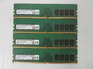 Micron 32GB (4x8GB) PC4-2400T DDR4 2400Mhz Memory RAM Kit MTA8ATF1G64AZ-2G3E1 - Picture 1 of 2