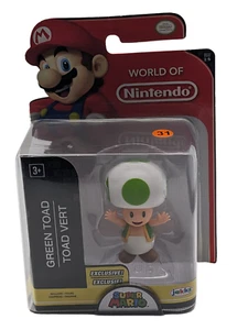 Jakks Green Toad World of Nintendo 2" Figure Series 3 2018 Super Mario-Free Ship - Picture 1 of 8