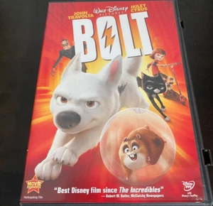 BOLT - (2009-WS-Disney)  - John Travolta - w/Bonus Extras - Used DVD - Mint - Picture 1 of 3