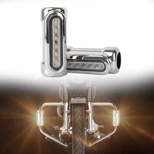 Highway Guard Crash Bar Switchback Driving Lights DRL Turn Signal LED for Harley - Picture 1 of 10
