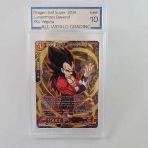 SS4 Vegeta, Opening Gambit Alt Art Collectors Gold #BT24-121 R AWG Gem 10 - Picture 1 of 5