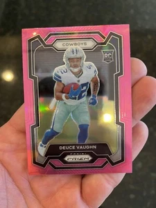 Deuce Vaughn ~ 2023 Panini Prizm ~ Rookie Pink Prizm Cowboys - Picture 1 of 2