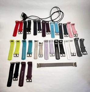 FITBIT CHARGE 2: 15 Bands + Generic USB Charger 39” Untested SIZE S/P - Picture 1 of 15