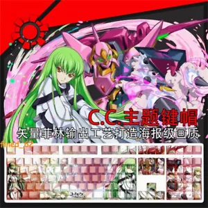 Anime Code Geass 108 Key caps RGB Keycaps For Cherry MX Mechanical Keyboard - Picture 1 of 6