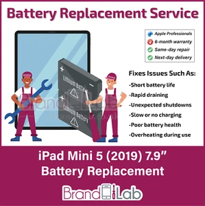 Apple iPad Mini 5 (2019) 7.9" Battery Replacement REPAIR SERVICE - Afbeelding 1 van 1
