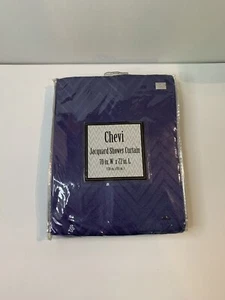 Chevi Jacquard Purple Shower Curtain 70x72 inches panel bath..(K) - Picture 1 of 5