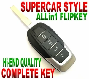 F-KEY STYLE FLIP REMOTE FOR 2011-2014 FORD MUSTANG PONY CHIP KEYLESS ENTRY FOB - Bild 1 von 5