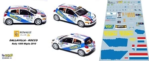 DECAL  1/43 -  CLIO R3T  - DALLAVILLA  -  Rally 1000 MIGLIA   2010 - Bild 1 von 1