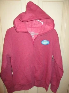 851B3 Hanes 4375 Girls Soft Sweats ECOSmart Zip Hoodie Sweatshirt Small Pink - Picture 1 of 2