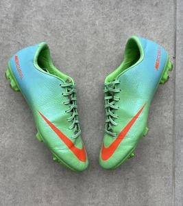 Botines de fútbol Nike Mercurial Victory IV FG verde naranja para hombre talla US-8,5 - Imagen 1 de 11