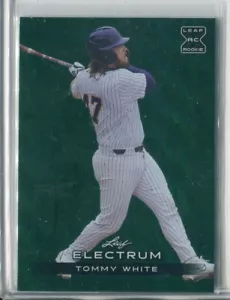 2024 Hoja Electrum Tommy Blanco Verde Paralelo RC #101 3/20 OAKLAND LAS VEGAS A's - Imagen 1 de 1
