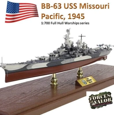 BB-63 USS Missouri, Pacific, Battle of Okinawa, FOV Battle ship 1:700 861131B - Image 1 of 4