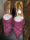 Poze Style Fuschia Sequin Heels Size 5 Gorgeous Pair *FAST DELIVERY